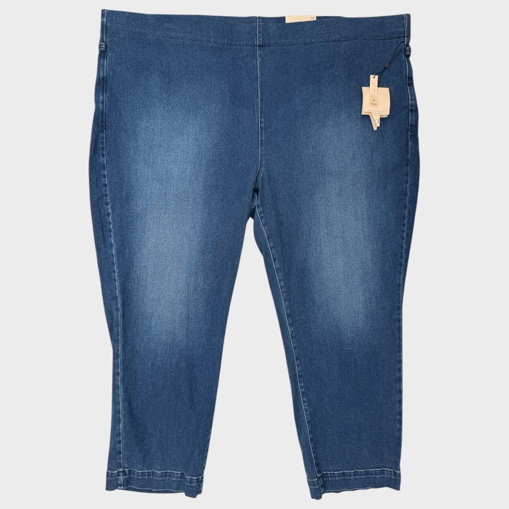 NYDJ Bailey Relaxed Straight Ankle Pull On Jeans 4X